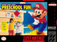 Mario's Early Years Preschool Fun Super Nintendo US box art